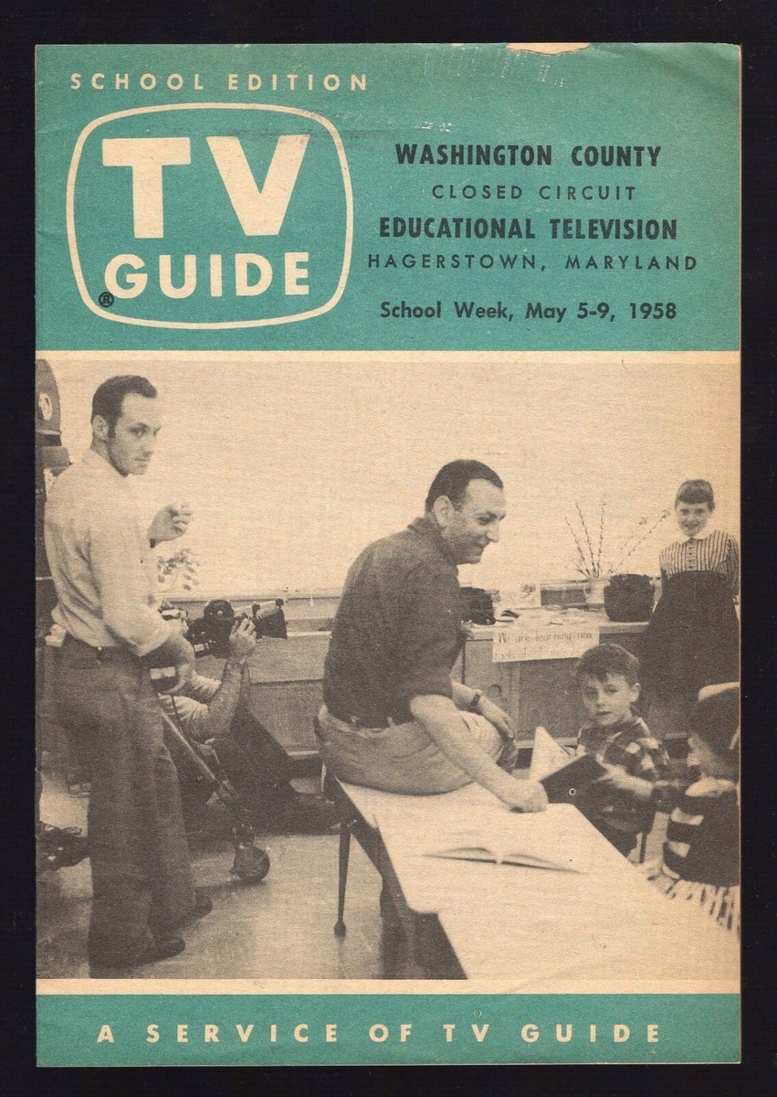 1958 TV GUIDE HAGERSTOWN MARYLAND Report Card John Daly Report Card EBay 1958 TV GUIDE HAGERSTOWN MARYLAND Report Card John Daly Report Card EBay
