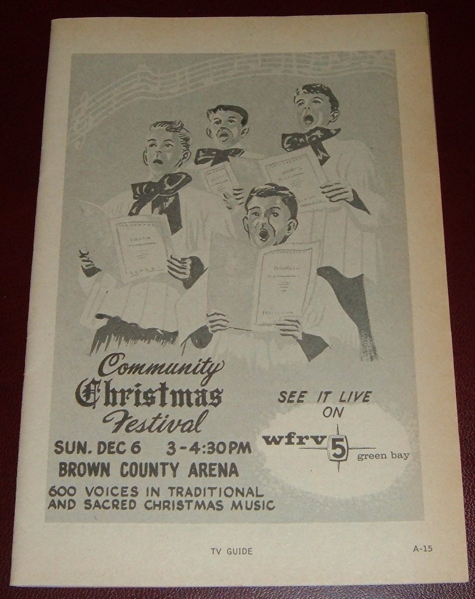 1958 WFRV GREEN BAY WISCONSIN TV AD CHRISTMAS FESTIVAL BROWN COUNTY ARENA EBay 1958 WFRV GREEN BAY WISCONSIN TV AD CHRISTMAS FESTIVAL BROWN COUNTY ARENA EBay