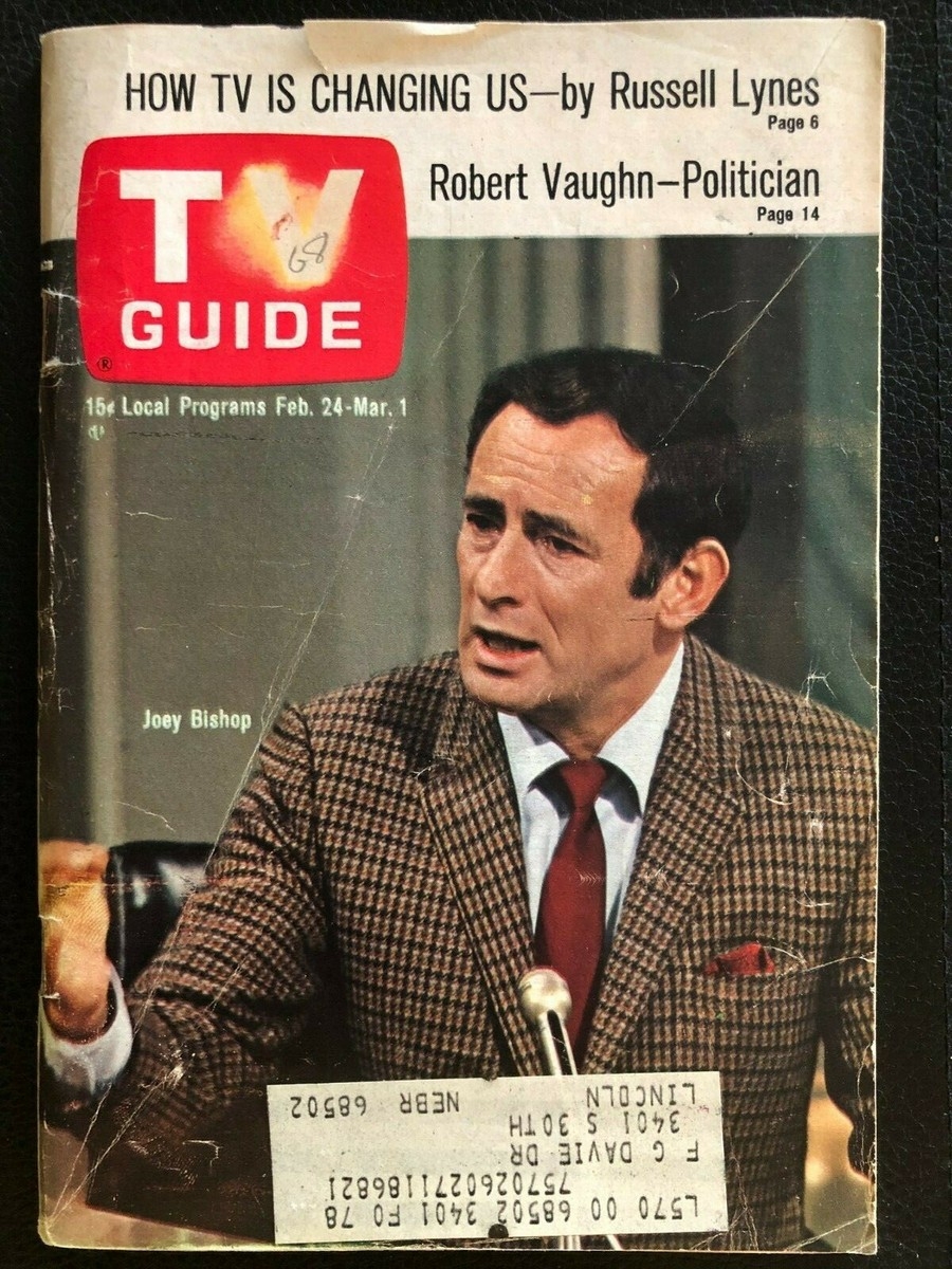1968 Feb 24 Mar 1 Original TV GUIDE JOEY BISHOP Nebraska Edition EBay 1968 Feb 24 Mar 1 Original TV GUIDE JOEY BISHOP Nebraska Edition EBay