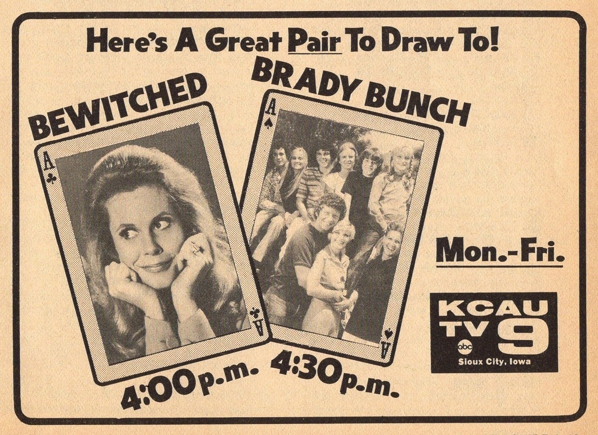 1975 KCAU SIOUX CITY IOWA TV AD THE BRADY BUNCH BEWITCHED LIZ MONTGOMERY EBay
