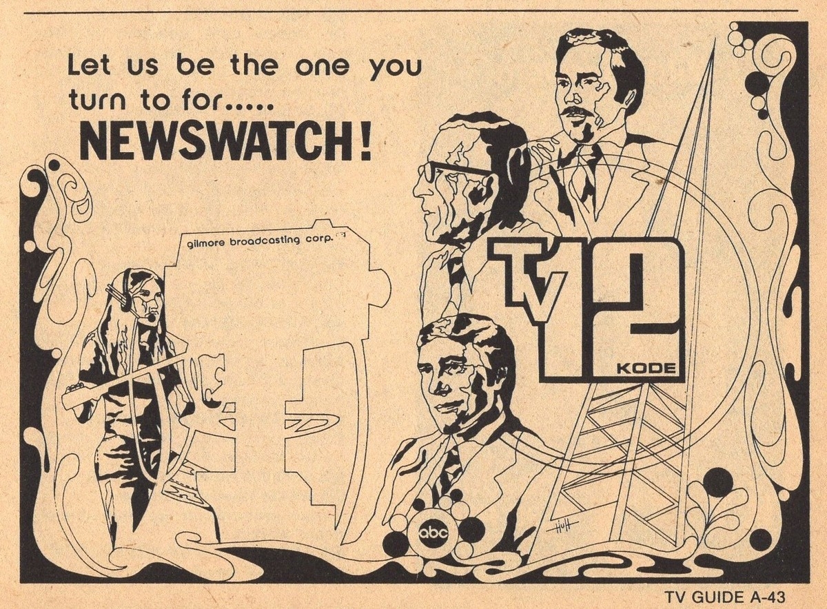 1977 KODE JOPLIN MISSOURI TV NEWS AD DON GROSS OTHER REPORTERS EBay