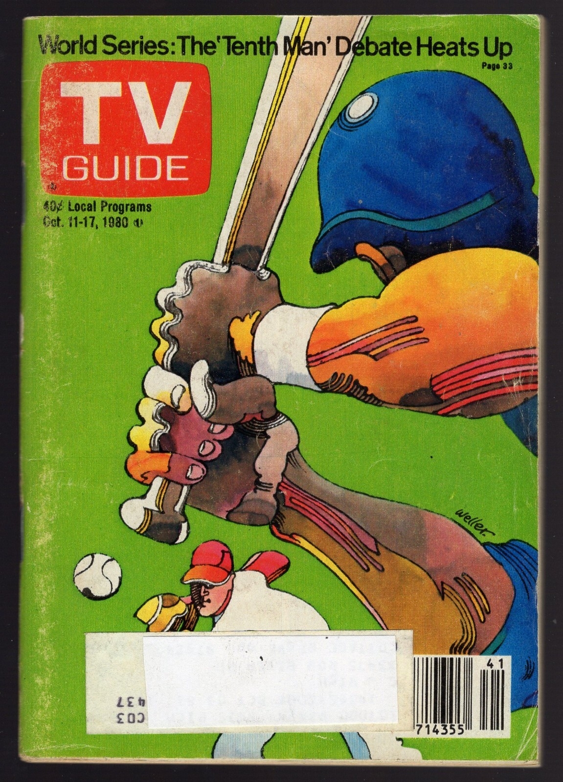 1980 EUGENE OREGON EDITION TV GUIDE BASEBALL DON WELLER ART Biblioteca Nacional De Angola 1980 EUGENE OREGON EDITION TV GUIDE BASEBALL DON WELLER ART Biblioteca Nacional De Angola