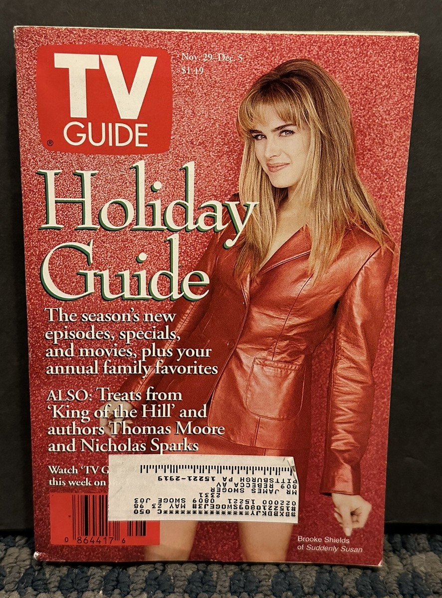 1997 Nov 29 Dec 5 TV Guide Brooke Shields Pittsburgh Area Holiday Guide B1 EBay