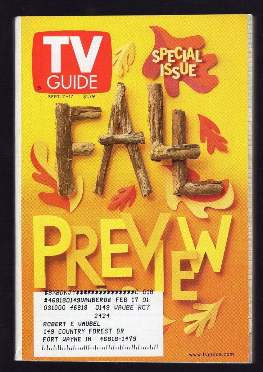 1999 FALL PREVIEW TV GUIDE 64 ZOO LANE TOM And VICKY FOX FAMILY WWF SMACKDOWN EBay 1999 FALL PREVIEW TV GUIDE 64 ZOO LANE TOM And VICKY FOX FAMILY WWF SMACKDOWN EBay