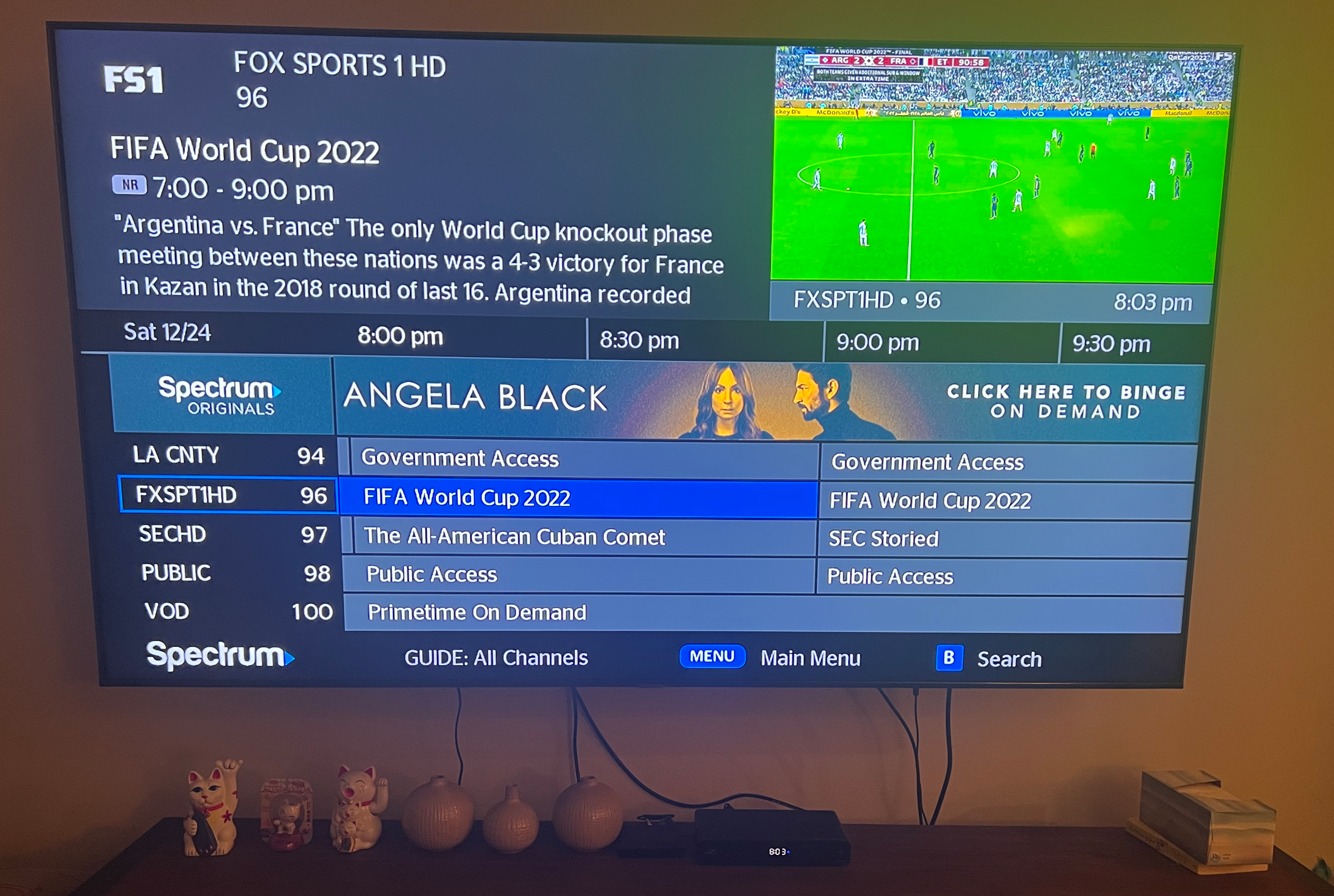 2024 Spectrum FS1 Channel List