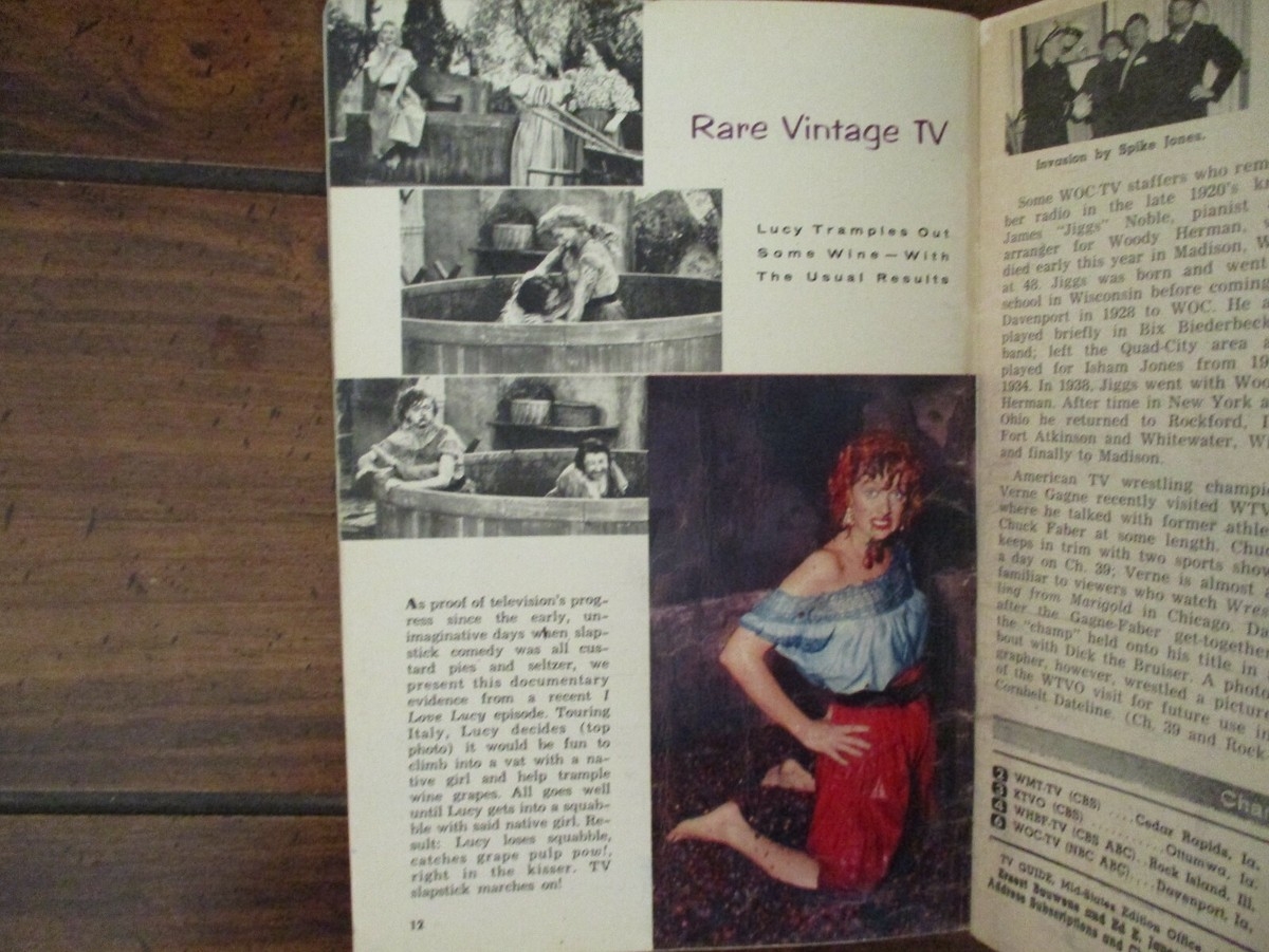 4 21 1956 TV Guide I LOVE LUCY LUCILLE BALL FRED ALLEN SANDY WIRTH SUPER CIRCUS EBay