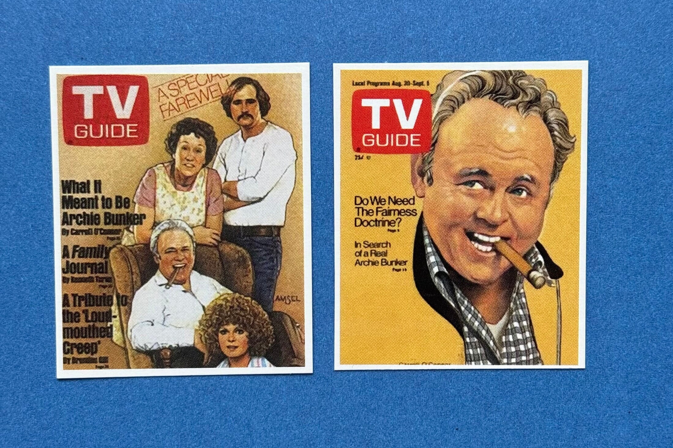 All In The Family TV Guide Cover Magnets Archie Bunker Set Etsy