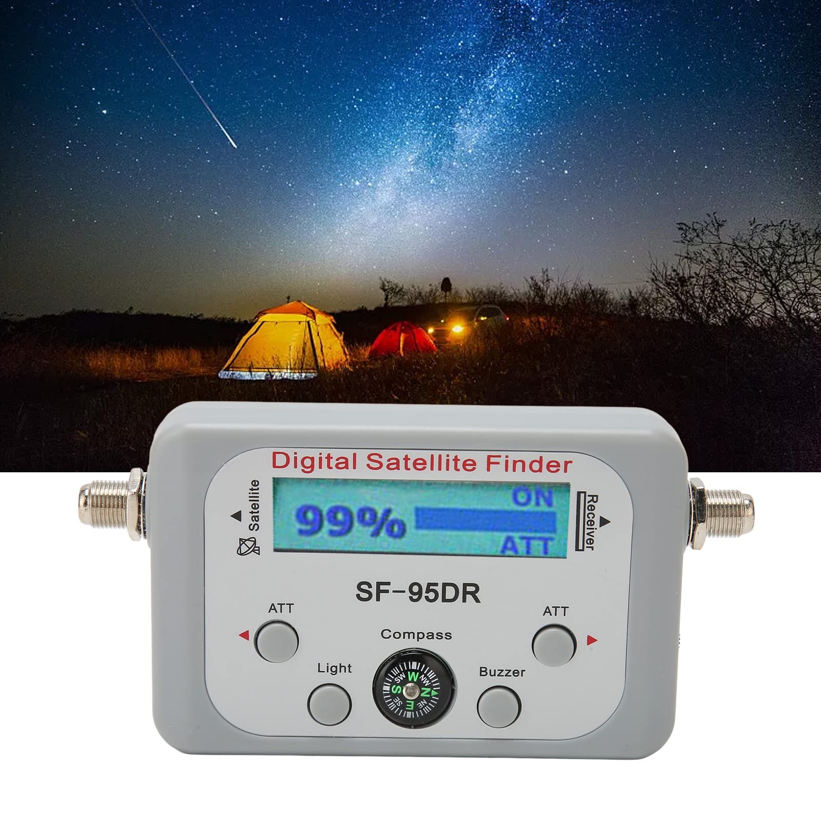 Amazon Digital Satellite Finder Meter 950 To 2150MHz ATT Buzzer Function Satellite Meter With Strength Meter For DirecTV Electronics