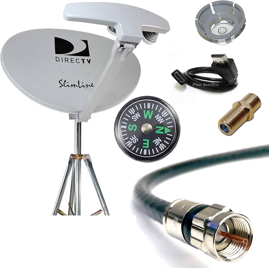 Amazon DIRECTV 4K SWM5 Complete Kit For Portable Mobile Camping RV Tailgate Trailer Tripod RG6 Coaxial HDMI Cable Slimline Dish RB SL5 For UHD GENIE H24 H25 HR34 HR44 HR54 1 Piece Amazon DIRECTV 4K SWM5 Complete Kit For Portable Mobile Camping RV Tailgate Trailer Tripod RG6 Coaxial HDMI Cable Slimline Dish RB SL5 For UHD GENIE H24 H25 HR34 HR44 HR54 1 Piece