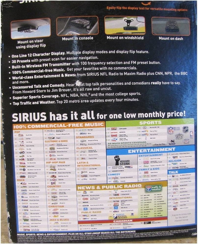 Amazon Sirius One SV1 Satellite Radio With Car Kit Electronics