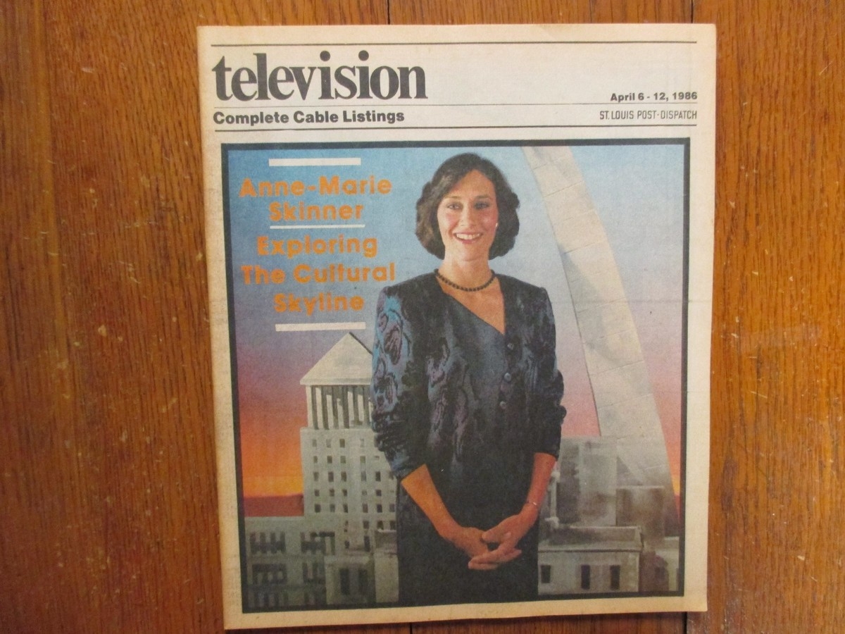 April 6 1986 St Louis Post TV Magazine ANNE MARIE SKINNER GEORGE WENDT CHEERS EBay