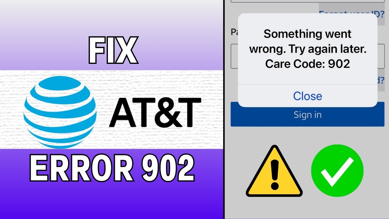 ATT App Error Code 902 How To Fix ATT App Error Code 902 YouTube