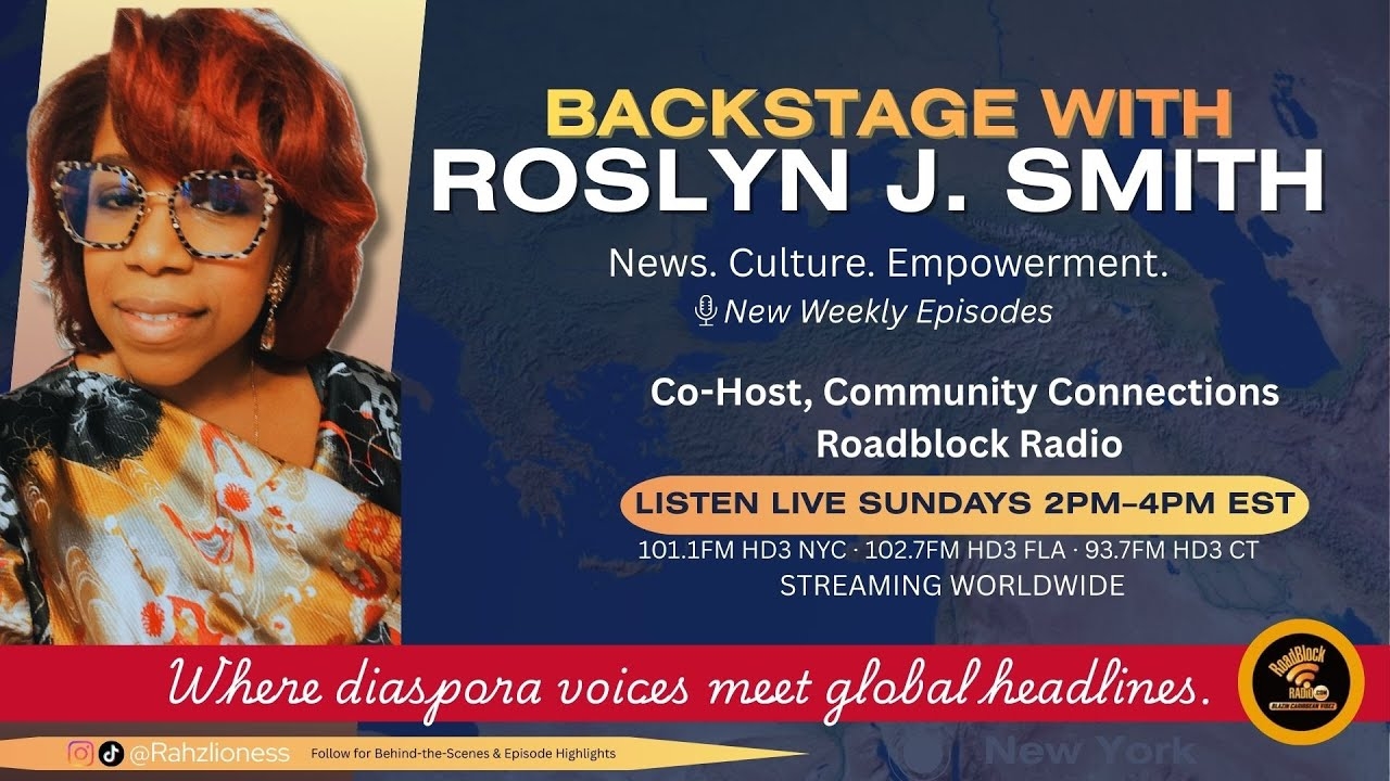 Backstage With Roslyn J Smith 1 11 26 Live Diaspora News Global Headlines YouTube