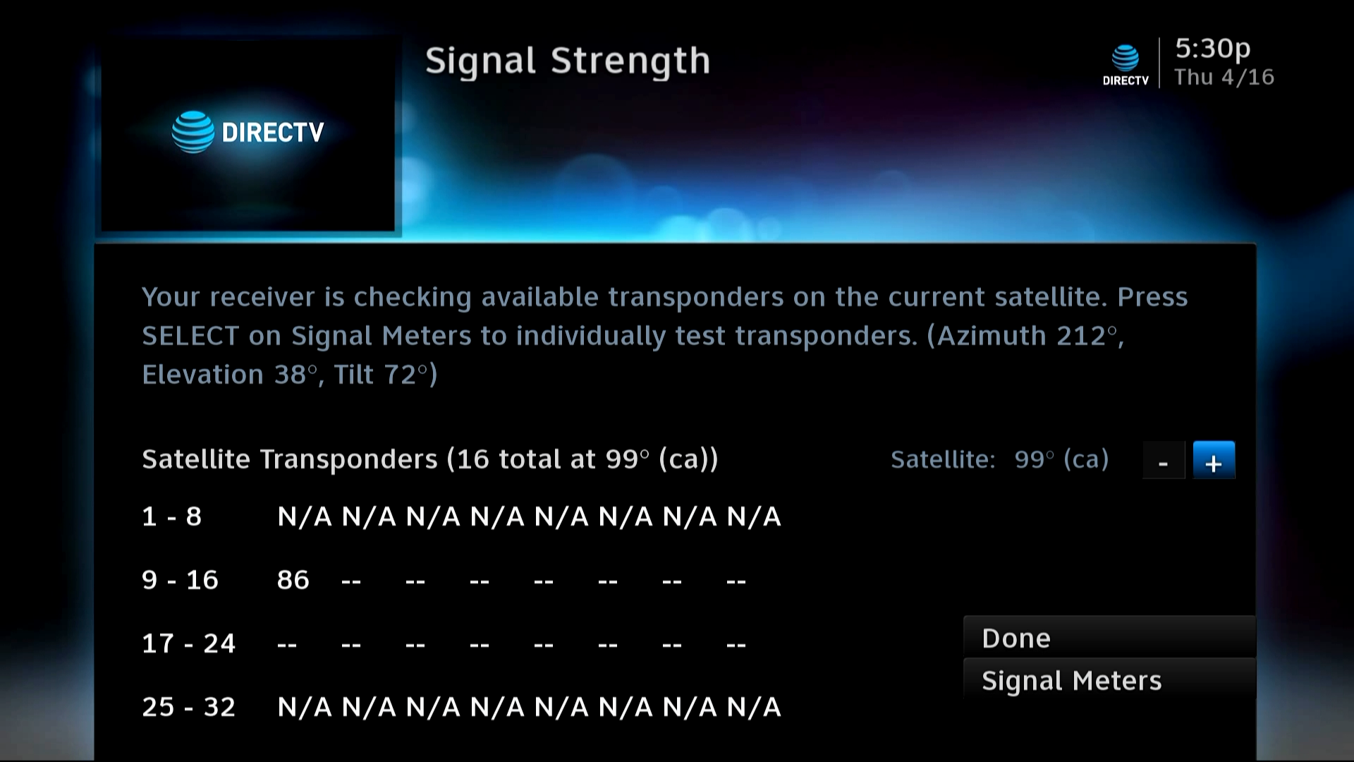 Can You Make Your DIRECTV Receiver Beep To Help You Aim The Dish The Solid Signal Blog Can You Make Your DIRECTV Receiver Beep To Help You Aim The Dish The Solid Signal Blog