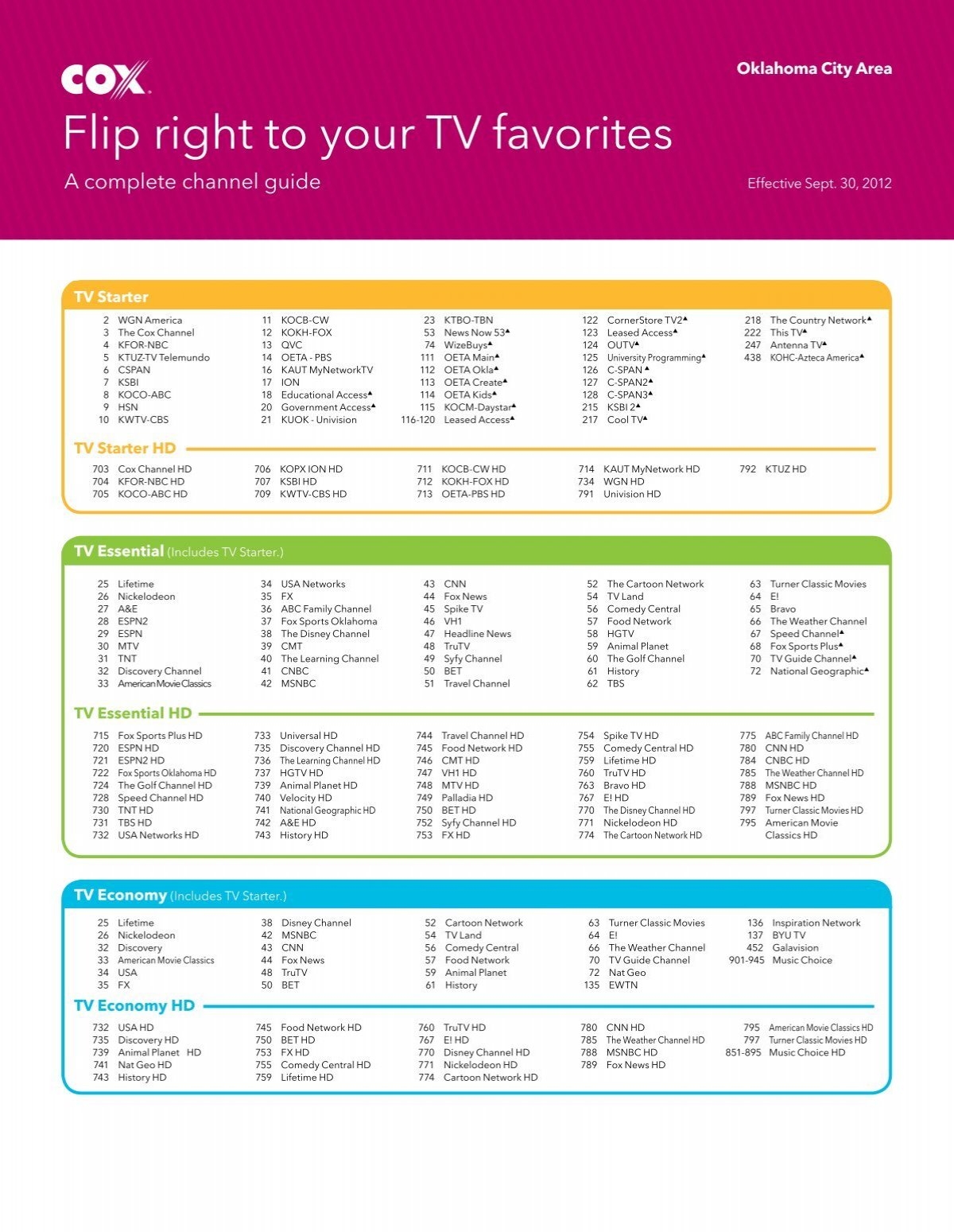 antenna tv channel guide near me