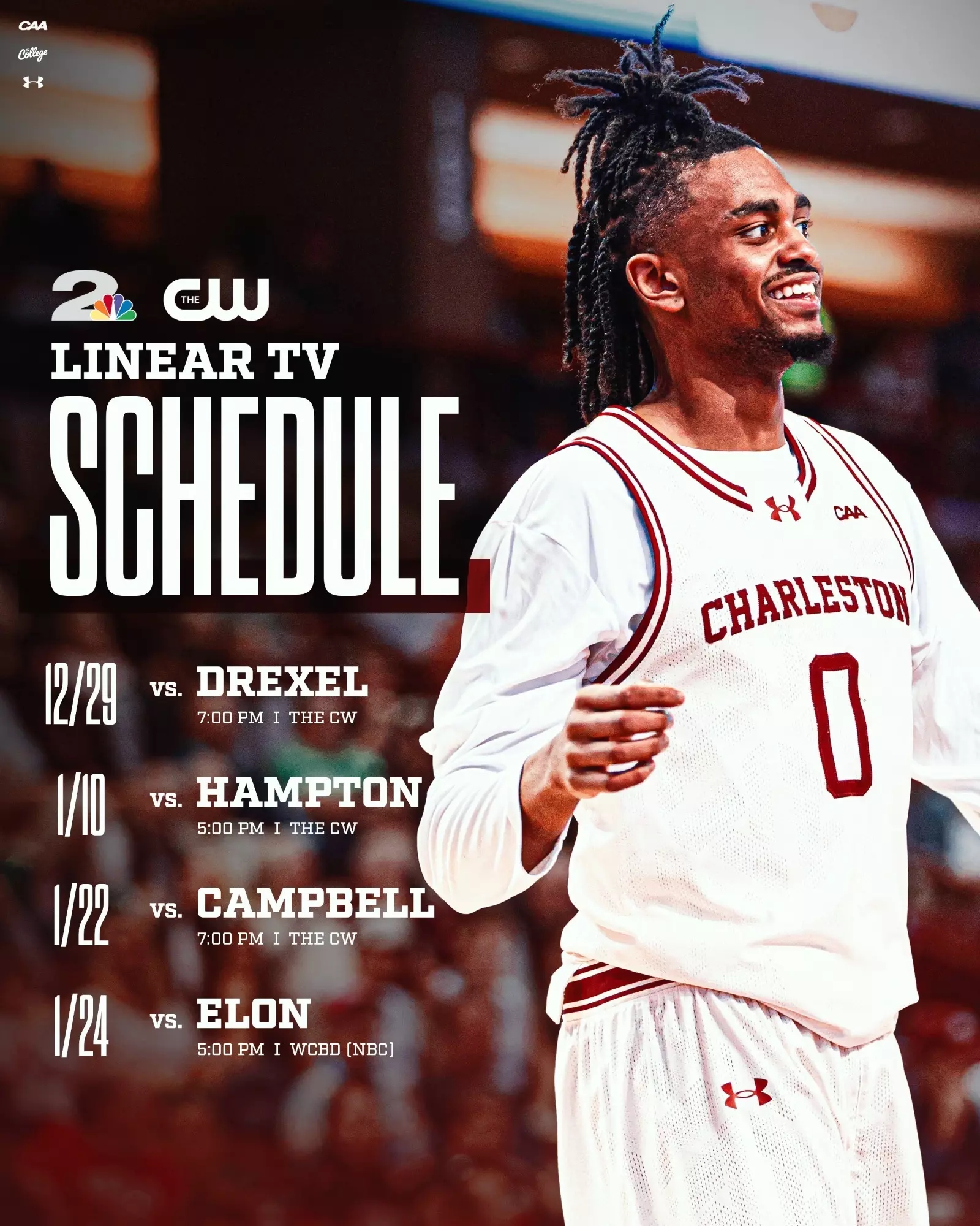 Charleston Announces Men s Basketball Conference WCBD TV Broadcast Schedule College Of Charleston Athletics Charleston Announces Men s Basketball Conference WCBD TV Broadcast Schedule College Of Charleston Athletics