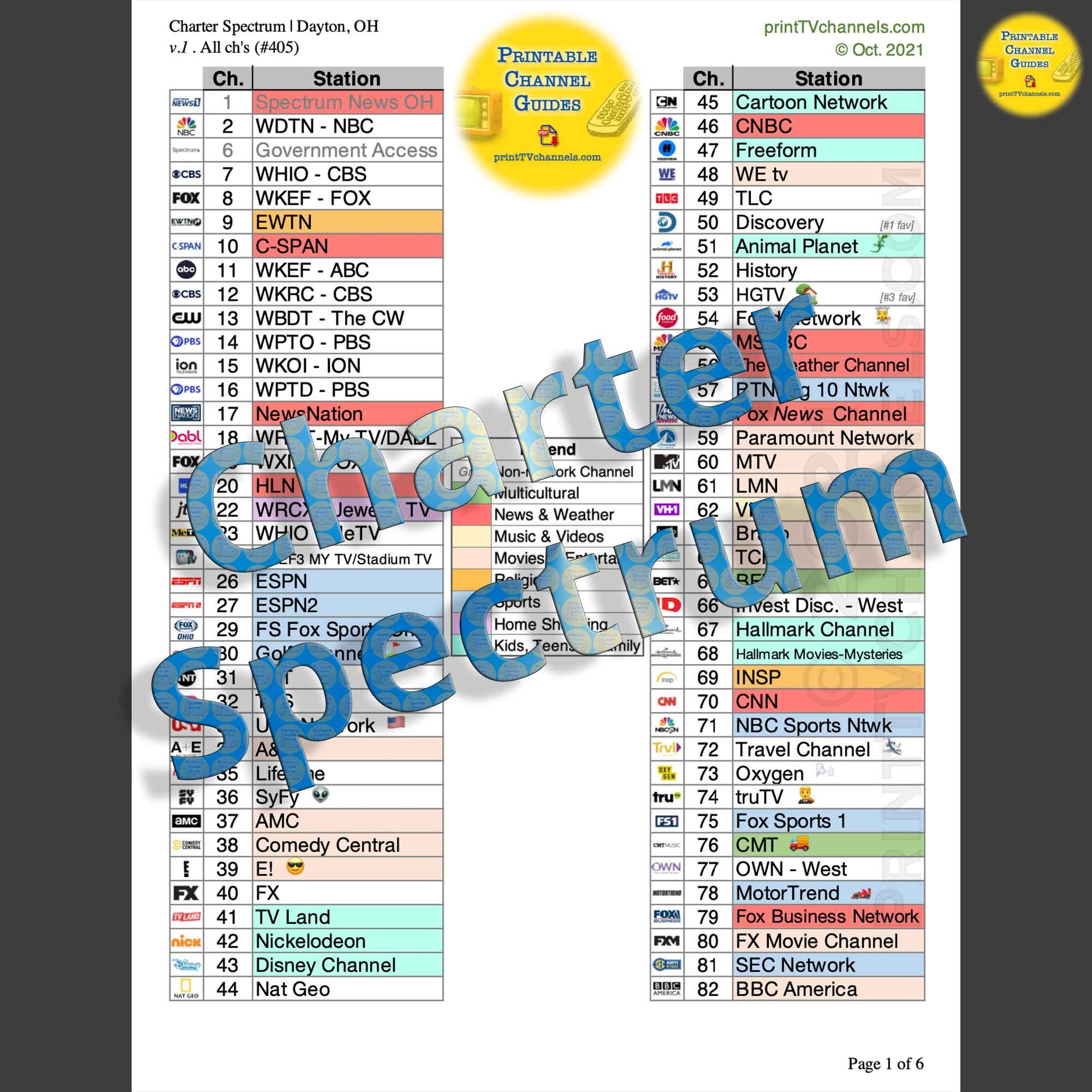 spectrum tv guide brevard county