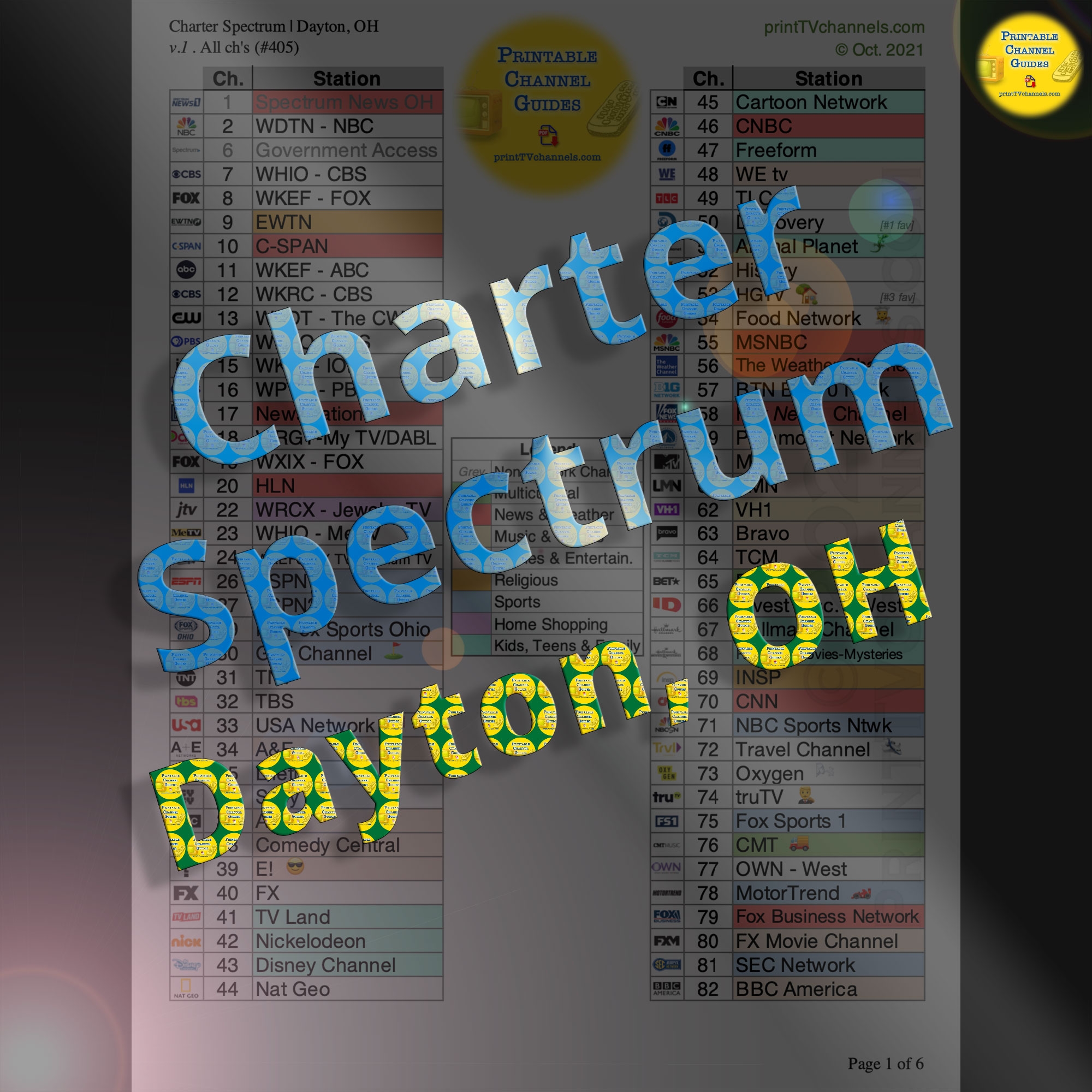 Charter Spectrum Channel Lineup Guide Dayton OH Free PDF Charter Spectrum Channel Lineup Guide Dayton OH Free PDF