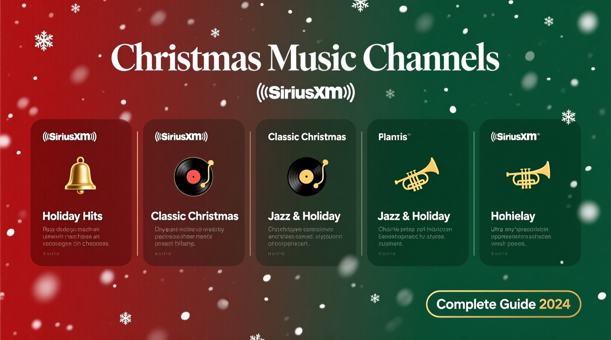 Christmas Music Channels On SiriusXM Complete Guide