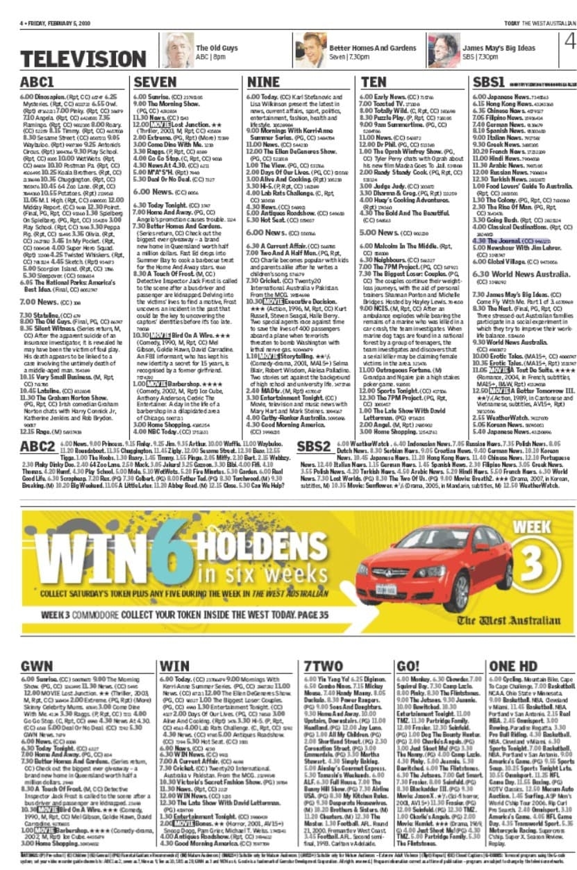 Classic TV Listings Page 340 TV History Media Spy