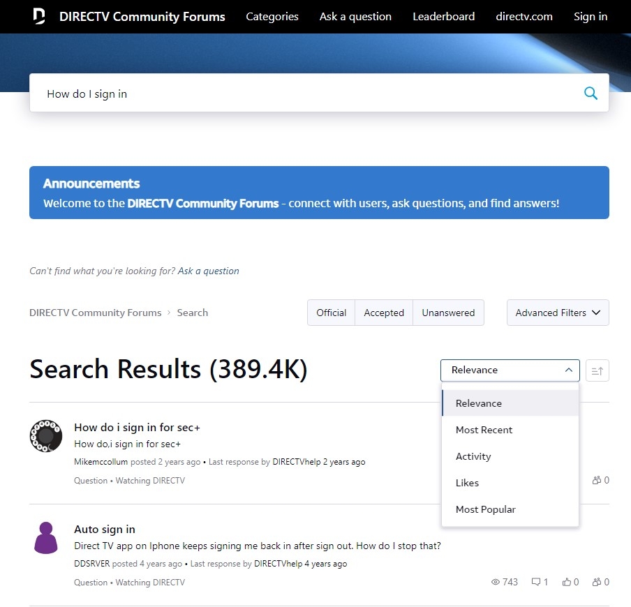 Community How To DIRECTV Community Forums
