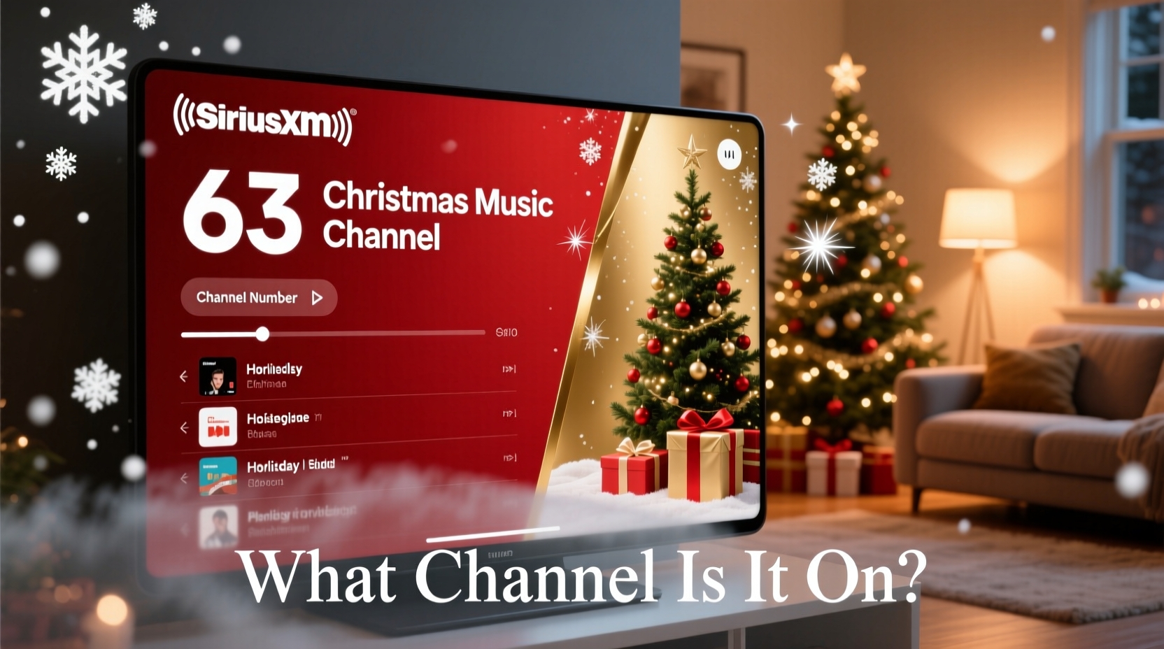 what channel is country christmas on sirius xm radio