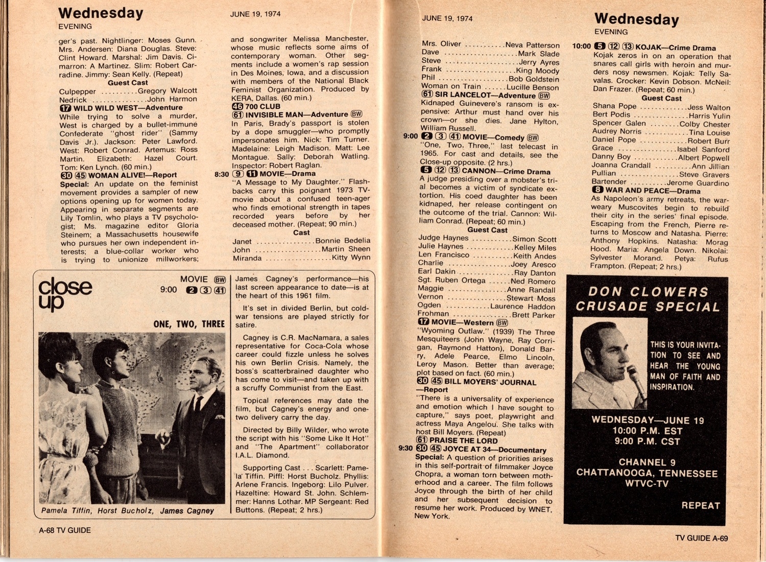 CTVA US TV Listings 1974