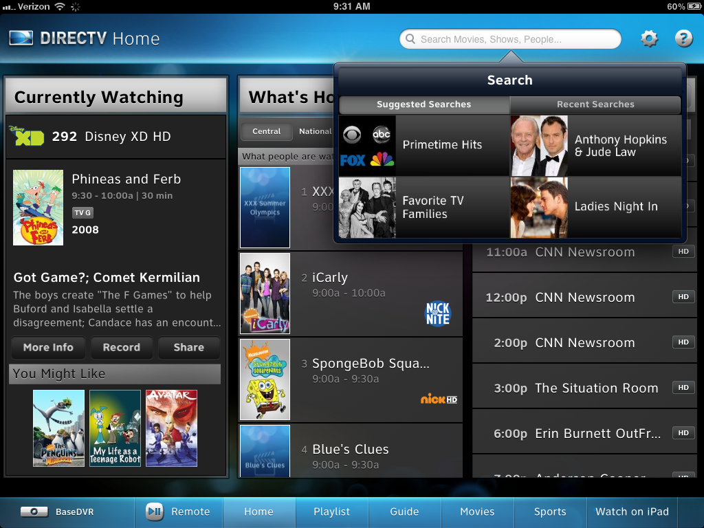 DIRECTV App For IPad 1 6 Your Exclusive Hands On Review The Solid Signal Blog DIRECTV App For IPad 1 6 Your Exclusive Hands On Review The Solid Signal Blog