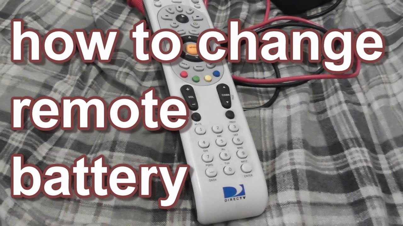 DIRECTV How To Change Battery In DirecTV Remote YouTube