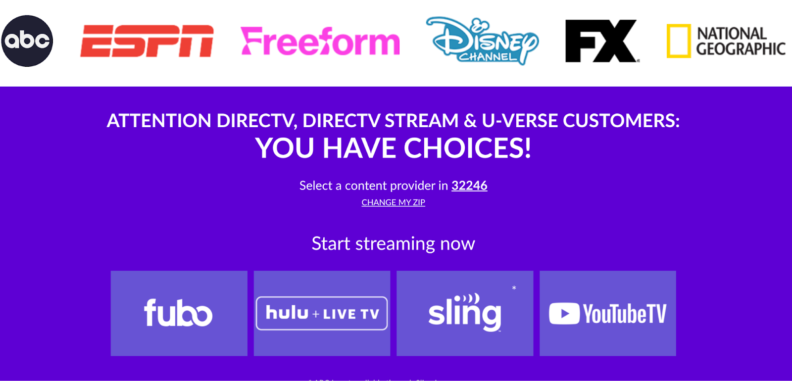 freeform on directv channel