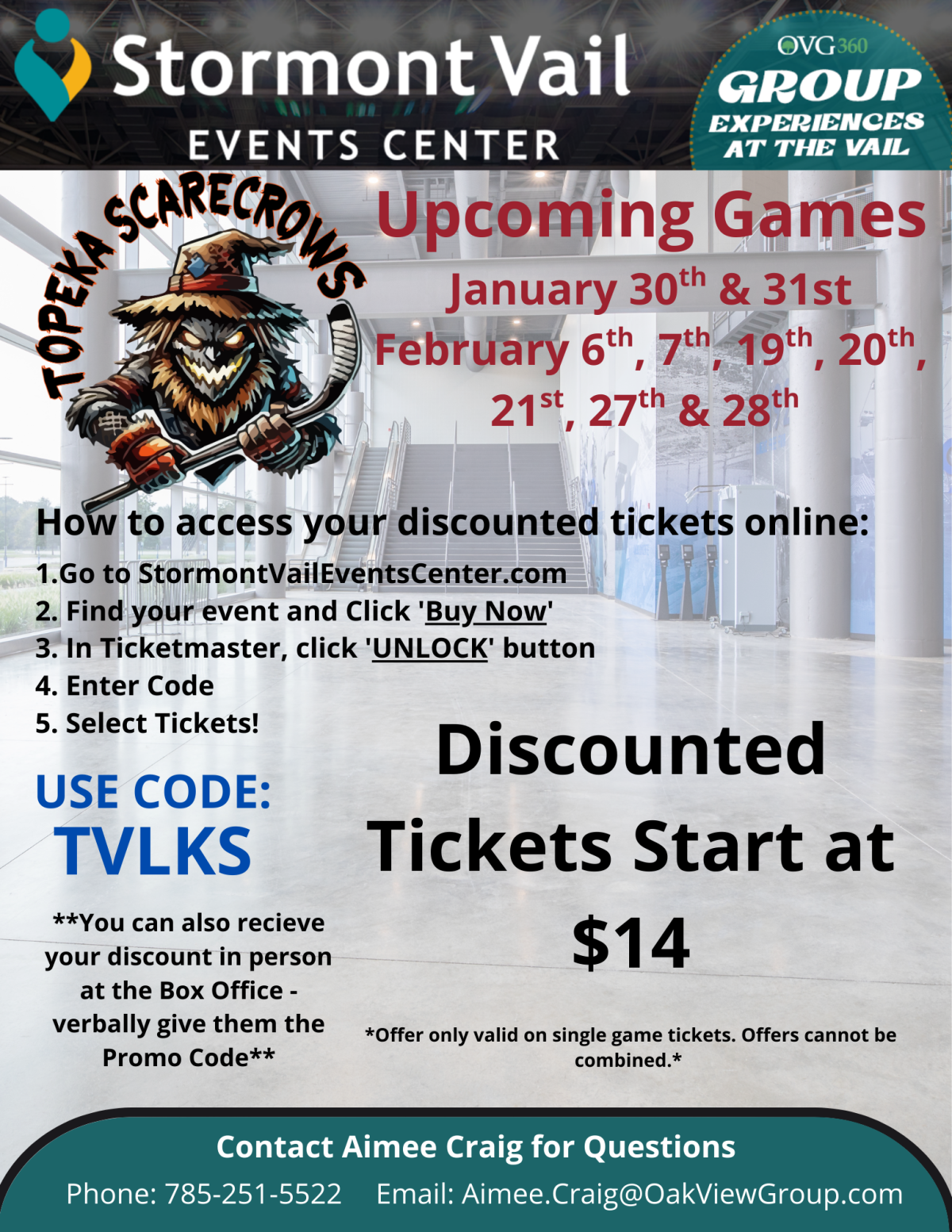 Discounted Tickets Starting At 14 With Code TVLKS Topeka KS 66612 1442