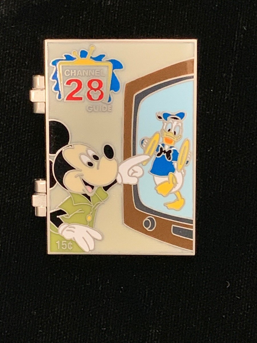 Disney Channel 28 TV Guide Pin Mickey Mouse Donald LE 1000 EBay