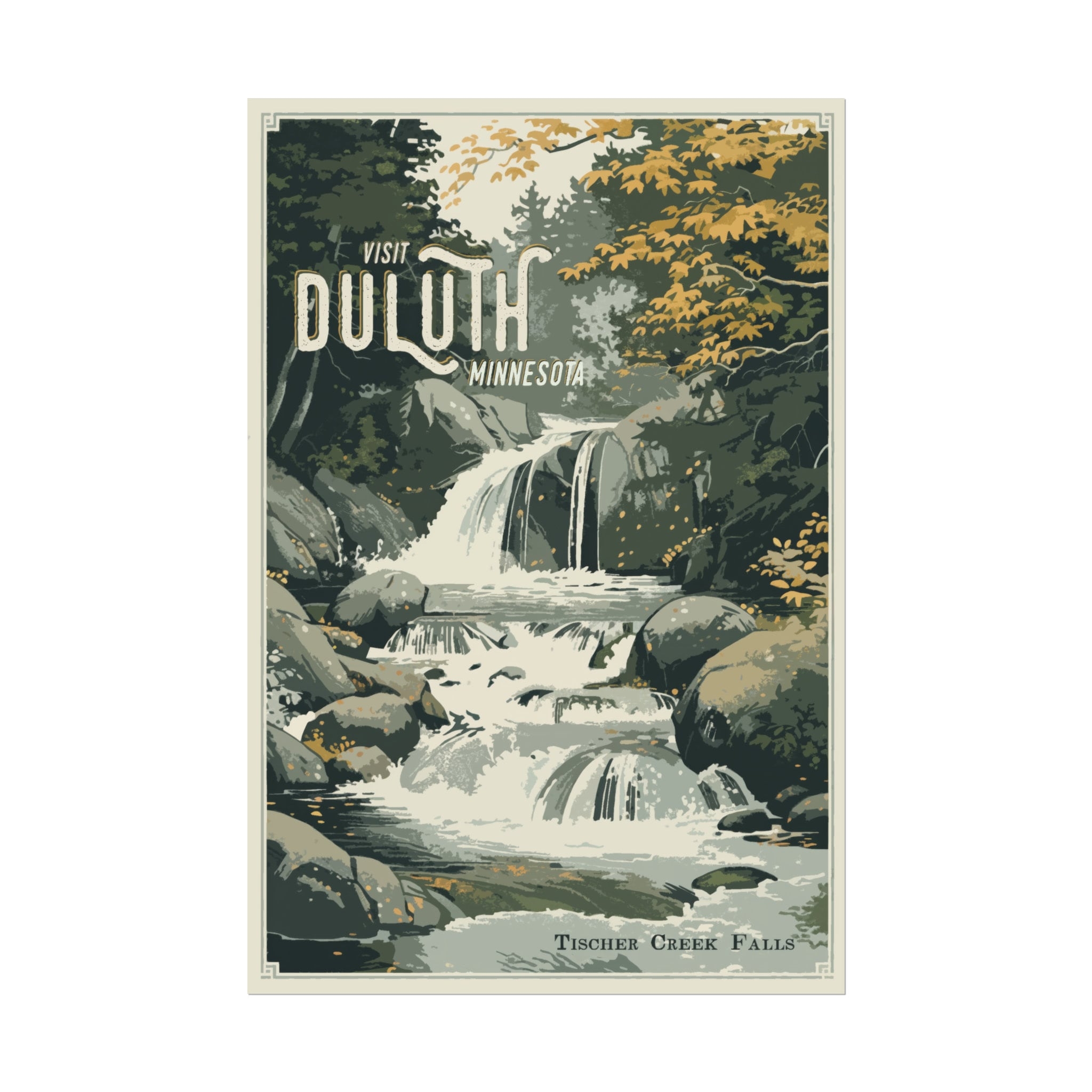 Duluth Minnesota Poster Tischer Creek Falls Midcentury Modern Print Sizes 11x14 11x17 12x28 16x20 16x24 18x24 20x30 24x36 Etsy Duluth Minnesota Poster Tischer Creek Falls Midcentury Modern Print Sizes 11x14 11x17 12x28 16x20 16x24 18x24 20x30 24x36 Etsy