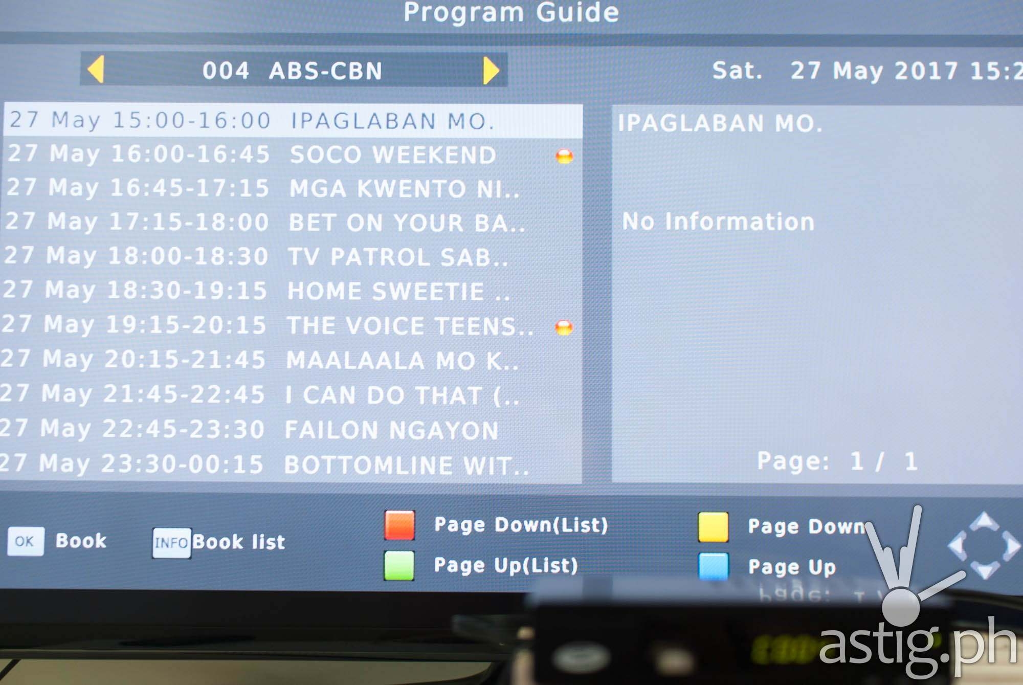 Electronic Program Guide EPG WOW TV Box ASTIG Philippine News Reviews Electronic Program Guide EPG WOW TV Box ASTIG Philippine News Reviews
