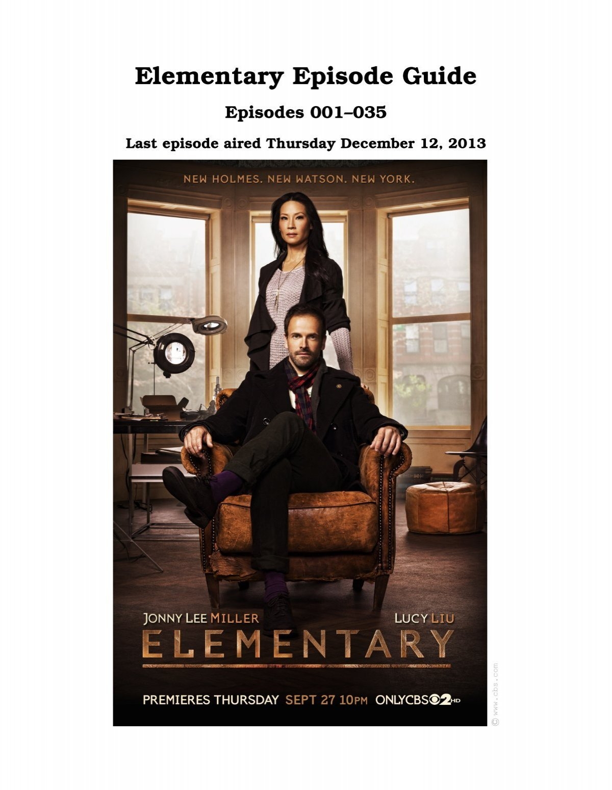 Elementary Episode Guide Inaf Iasf Bologna