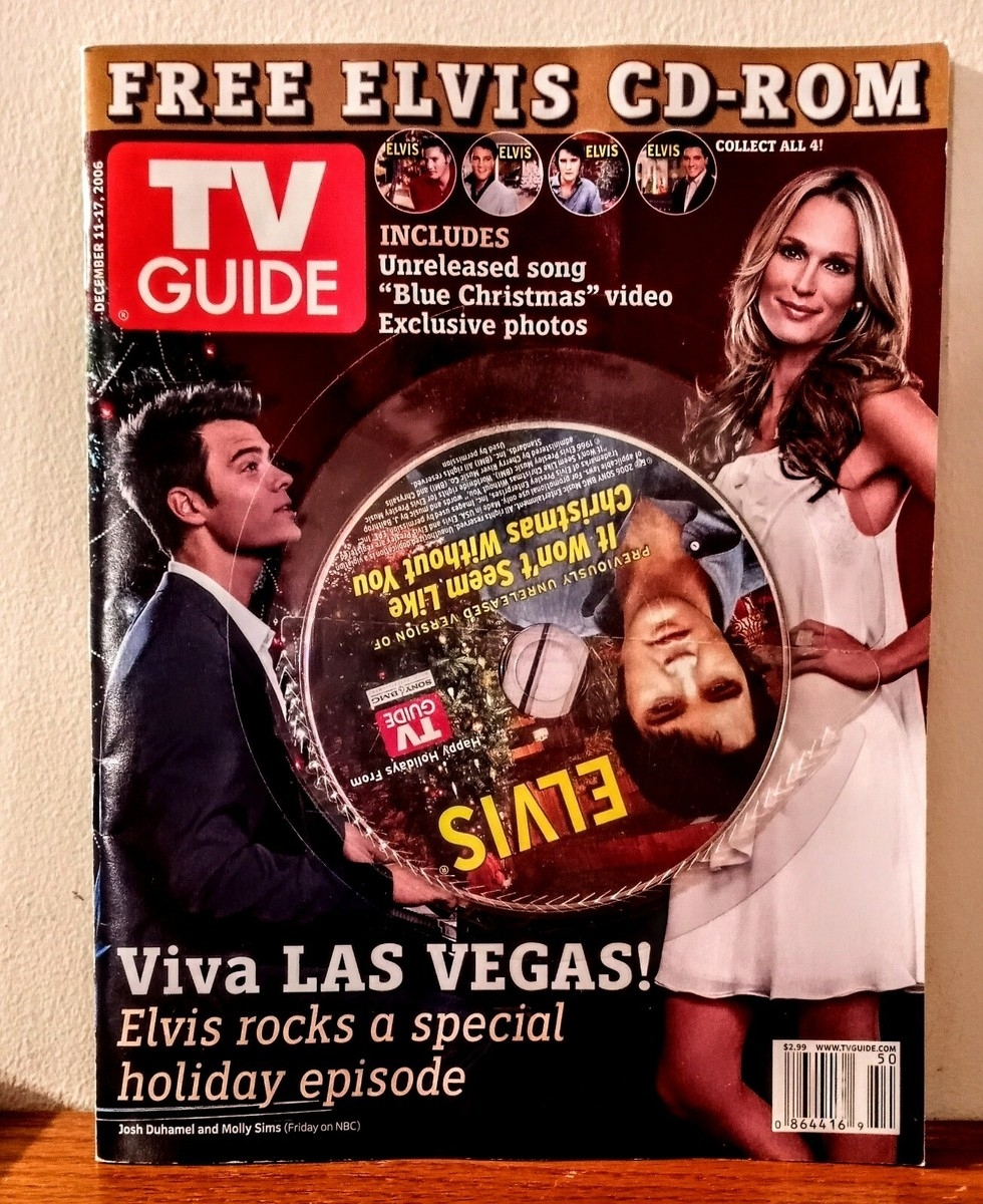 ELVIS PRESLEY TV Guide Large Size Viva LAS VEGAS Dec 11 17 2006 W NEW CD ROM EBay