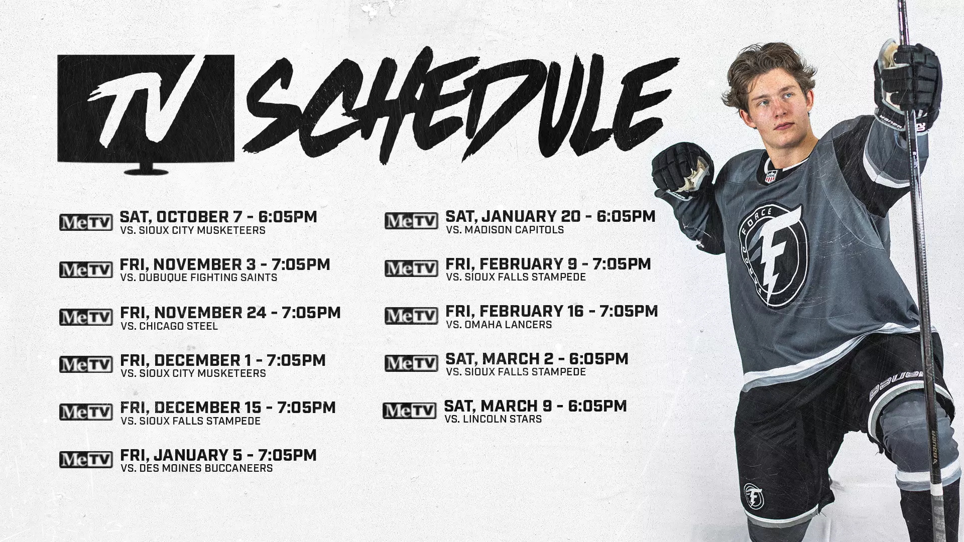 FARGO FORCE AND VALLEY NEWS LIVE ANNOUNCE LIVE TELEVISION BROADCAST GAME DATES Fargo Force FARGO FORCE AND VALLEY NEWS LIVE ANNOUNCE LIVE TELEVISION BROADCAST GAME DATES Fargo Force