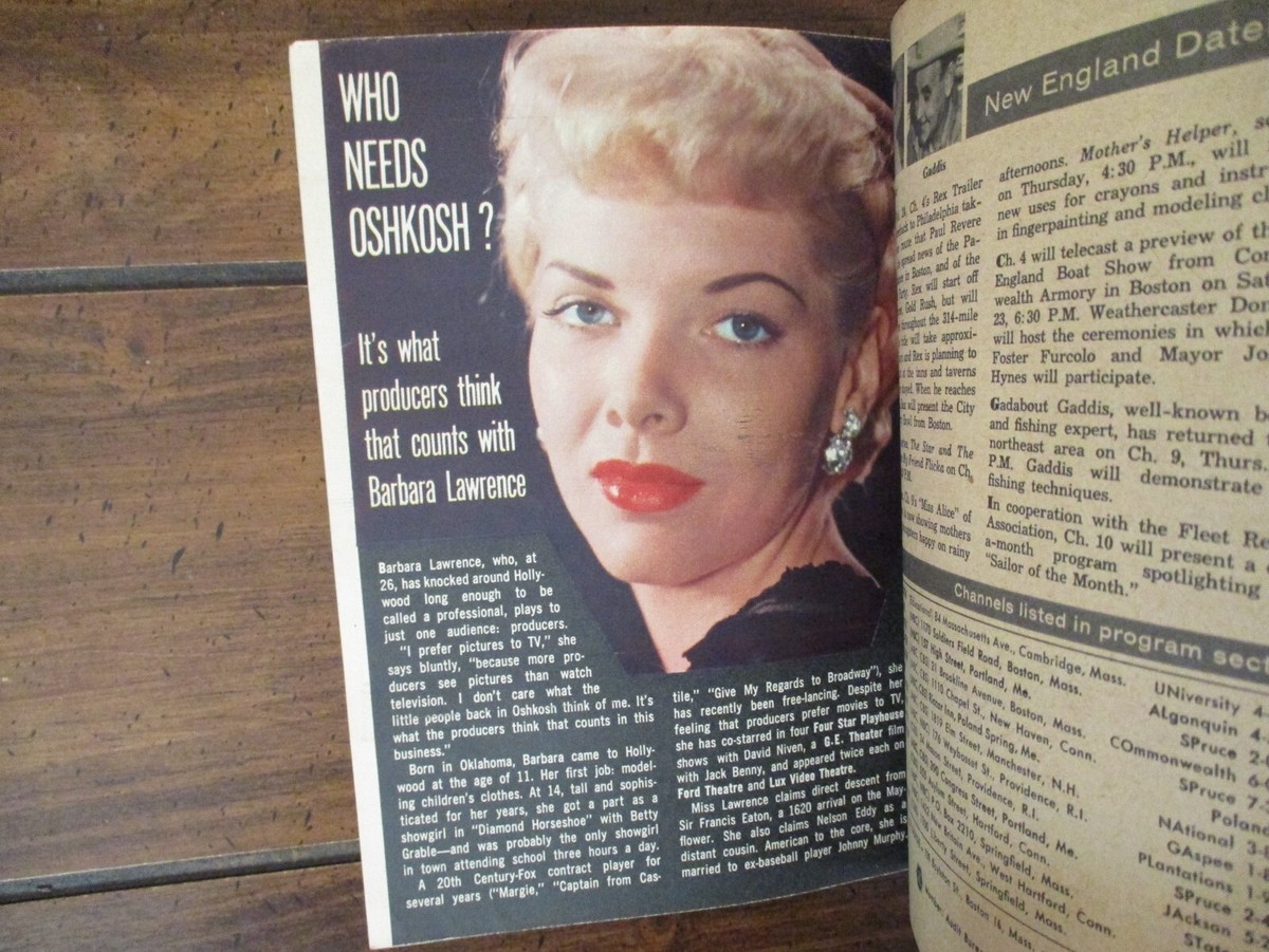 Feb 23 1957 TV Guide BARBARA LAWRENCE CAPTAIN MIDNIGHT GUY KENT WARNER ANDERSON EBay Feb 23 1957 TV Guide BARBARA LAWRENCE CAPTAIN MIDNIGHT GUY KENT WARNER ANDERSON EBay