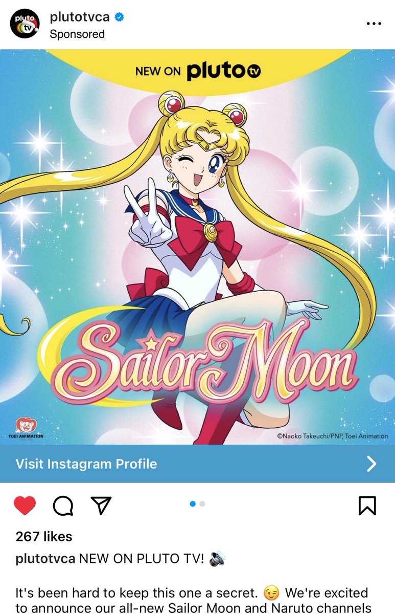 Good News For Canadian Sailor Moon Fans Pluto TV Now Has Sailor Moon And Sailor Moon Crystal This Was Previously Only Available To American Viewers This Is Available As A Live Channel Good News For Canadian Sailor Moon Fans Pluto TV Now Has Sailor Moon And Sailor Moon Crystal This Was Previously Only Available To American Viewers This Is Available As A Live Channel