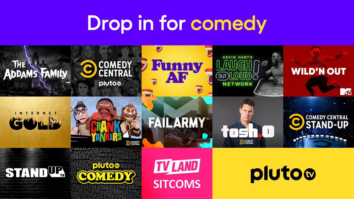 Got A Favorite plutotv Comedy Channel From KevinHart4real LOL Network To A Group Of Crazy Puppets There s Always Something To Make You Laugh Https t co 1r1SJOtqcQ