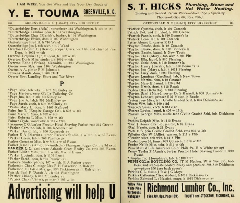 GREENVILLE North Carolina CITY DIRECTORY History Genealogy 15 Books CD DVD EBay GREENVILLE North Carolina CITY DIRECTORY History Genealogy 15 Books CD DVD EBay