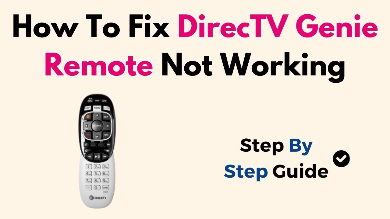 How To Fix DirecTV Genie Remote Not Working YouTube How To Fix DirecTV Genie Remote Not Working YouTube