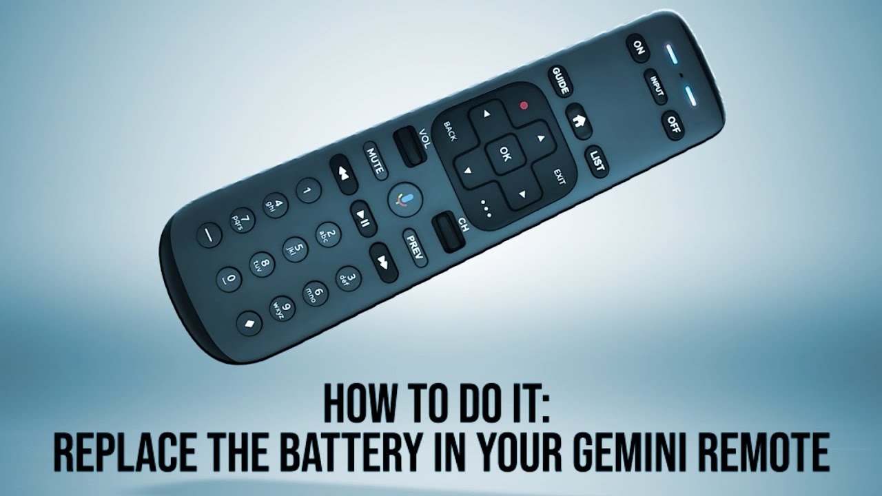 How To Replace The Batteries In A DIRECTV Gemini Remote YouTube