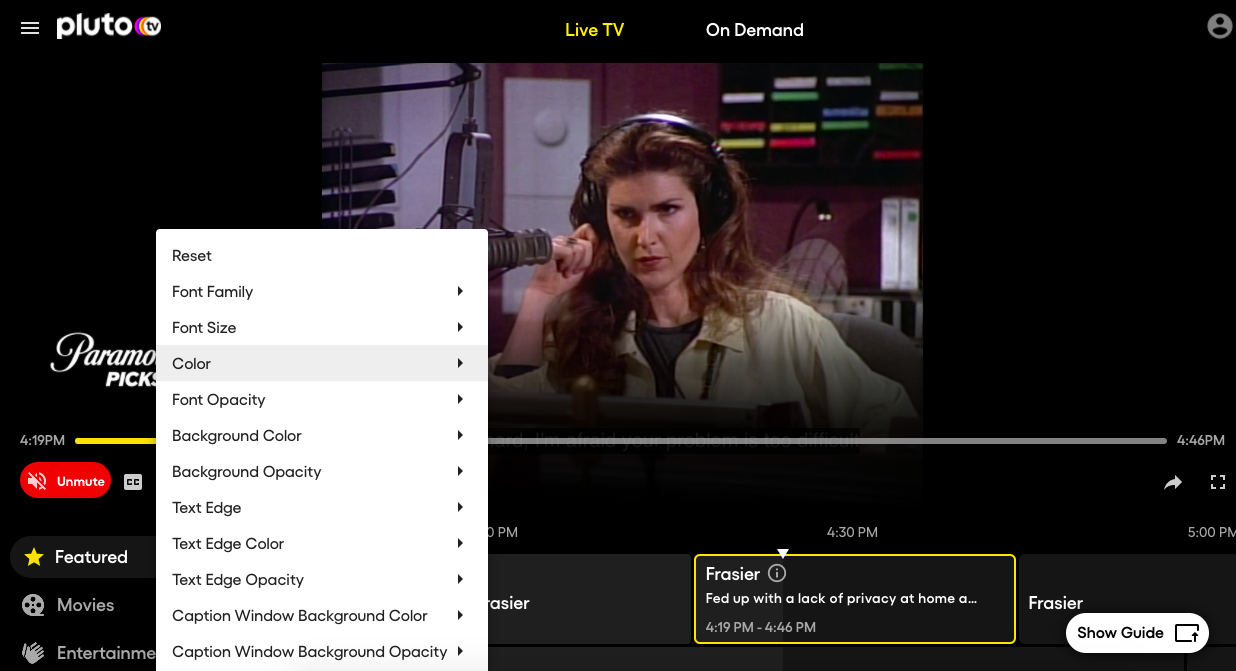 How To Turn Closed Captioning On Or Off On Pluto TV How To Turn Closed Captioning On Or Off On Pluto TV