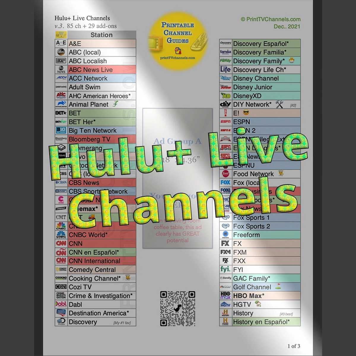 Hulu Live TV Channels Hulu TV Station List PDF Behance Hulu Live TV Channels Hulu TV Station List PDF Behance