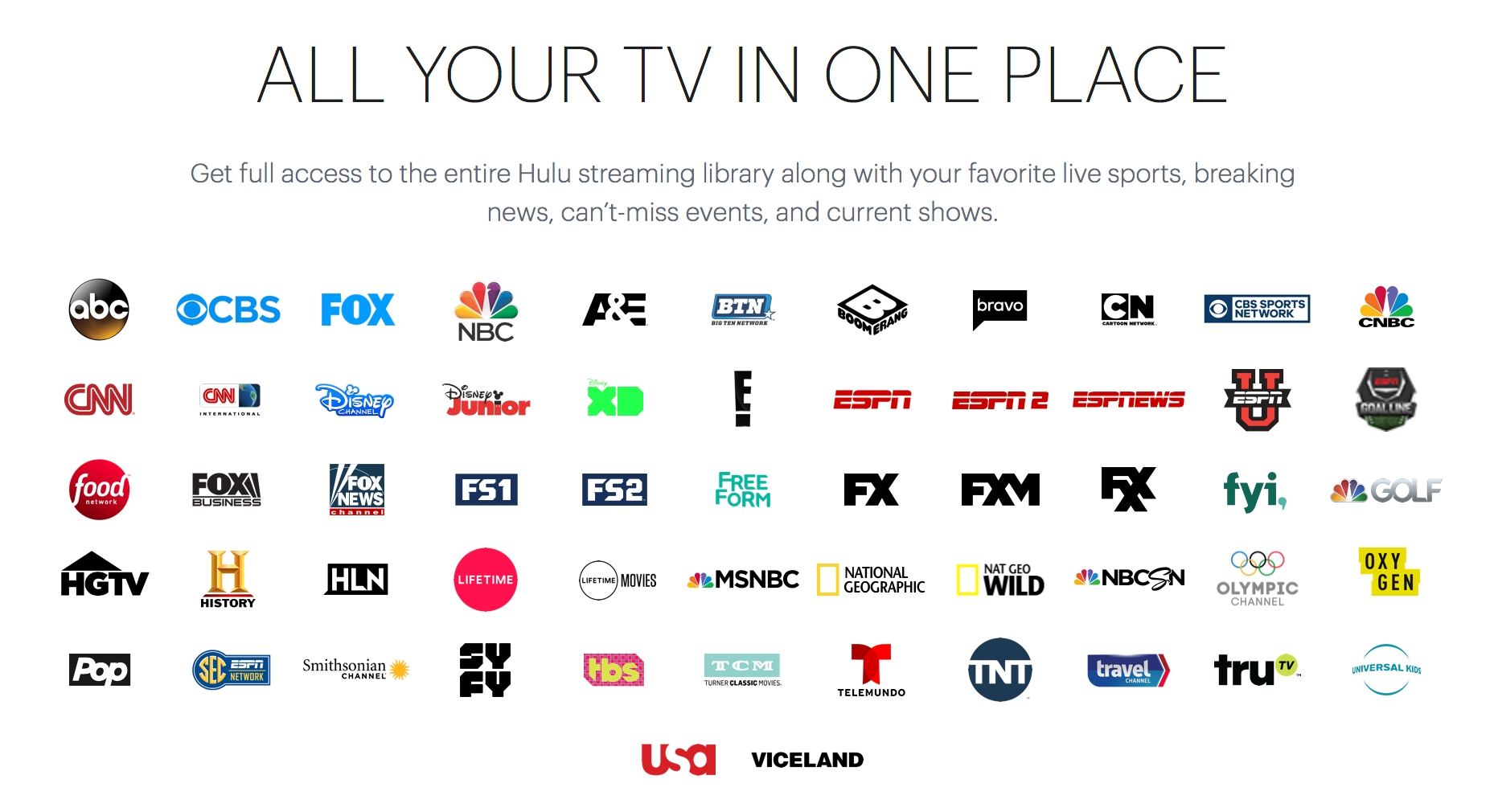 Hulu Plus Channel Guide