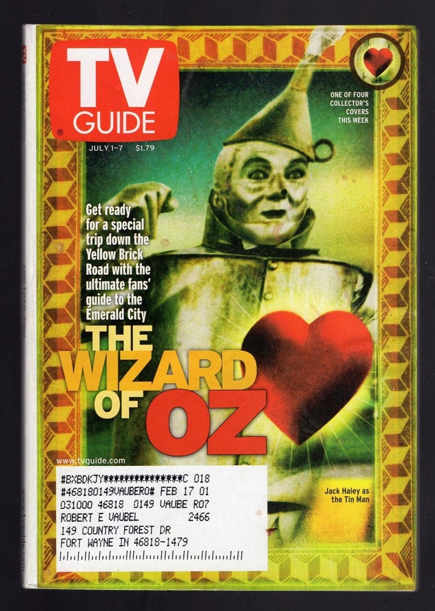 INDIANA TV GUIDE WIZARD OF OZ JUDY GARLAND JACK HALEY TIN MAN MUNCHKIN REUNION EBay INDIANA TV GUIDE WIZARD OF OZ JUDY GARLAND JACK HALEY TIN MAN MUNCHKIN REUNION EBay