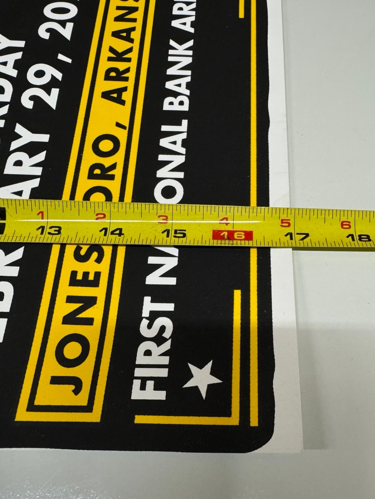 JASON ALDEAN We Back Tour Morgan Wallen 2020 Jonesboro Arkansas Print Poster 17 