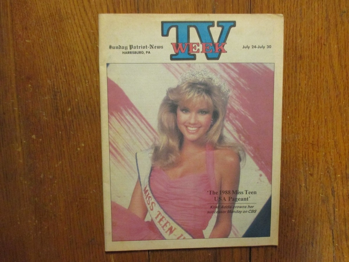 July 1987 Harrisburg Pa Sunday Patriot News TV Maga KRISTI ADDIS MISS TEEN USA EBay July 1987 Harrisburg Pa Sunday Patriot News TV Maga KRISTI ADDIS MISS TEEN USA EBay