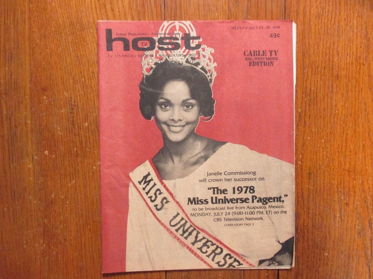 July 23 1978 Harrisburg Pa TV Host Magazine JANELLE COMMISSIONG MISS UNIVERSE EBay July 23 1978 Harrisburg Pa TV Host Magazine JANELLE COMMISSIONG MISS UNIVERSE EBay